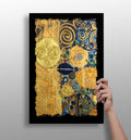 Abstract Gold Aluminum Print