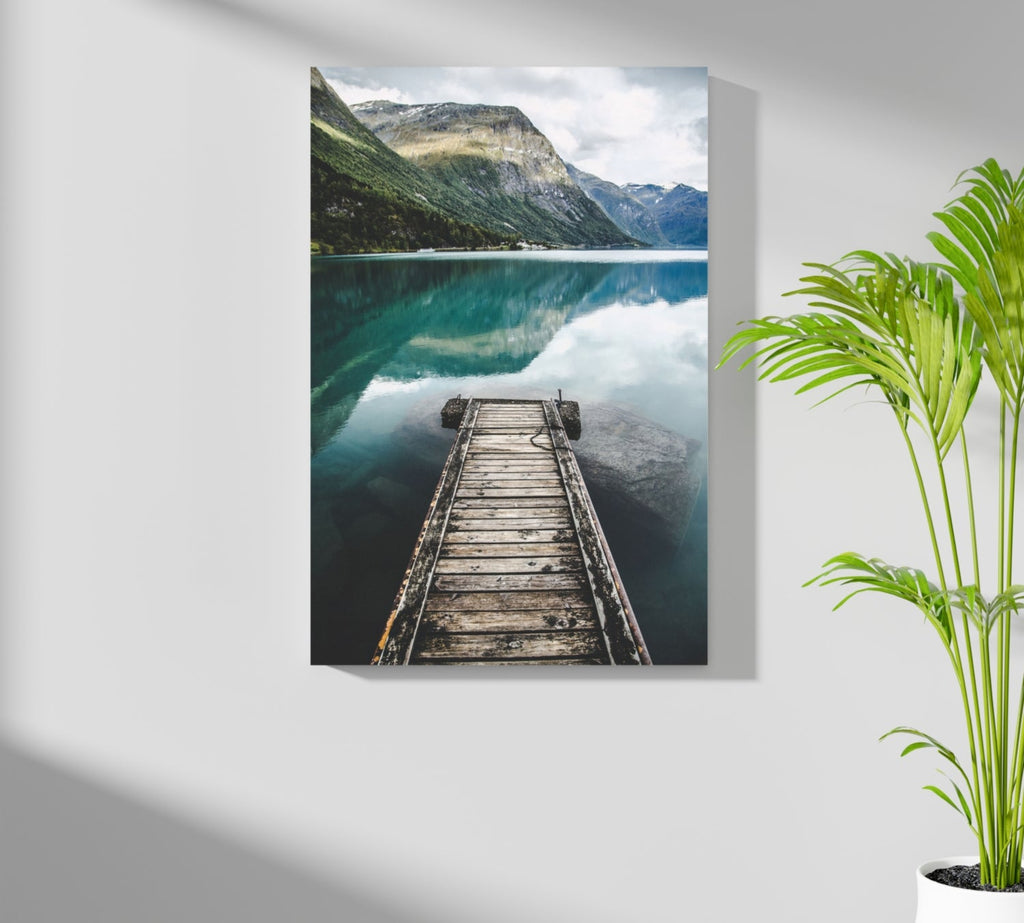 Glacier Lake Aluminum Print