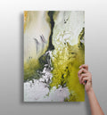 Abstract Paint Yellow V2 Aluminum Print
