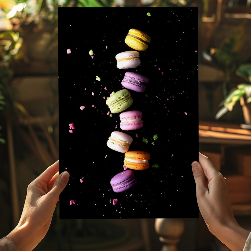 Colorful Macarons Aluminum Print