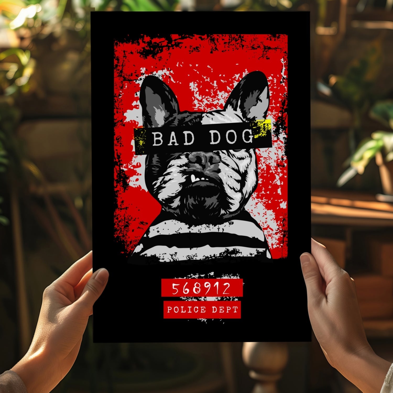 Bad Dog Aluminum Print