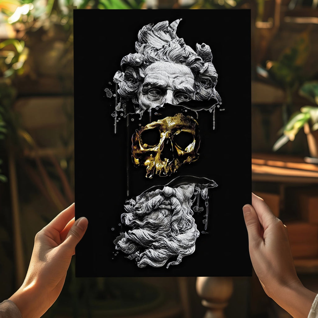 Contemporary Art Statue Aluminum Print