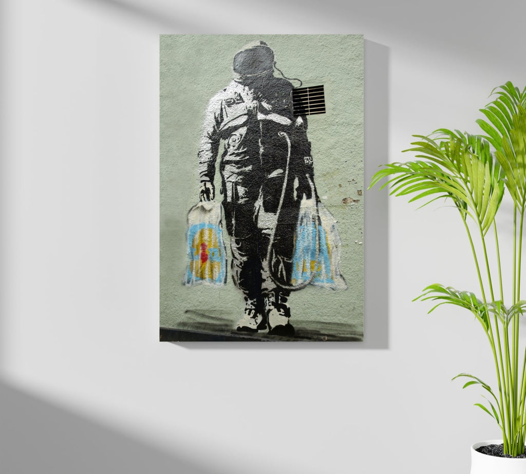 Space Grocery Aluminum Print