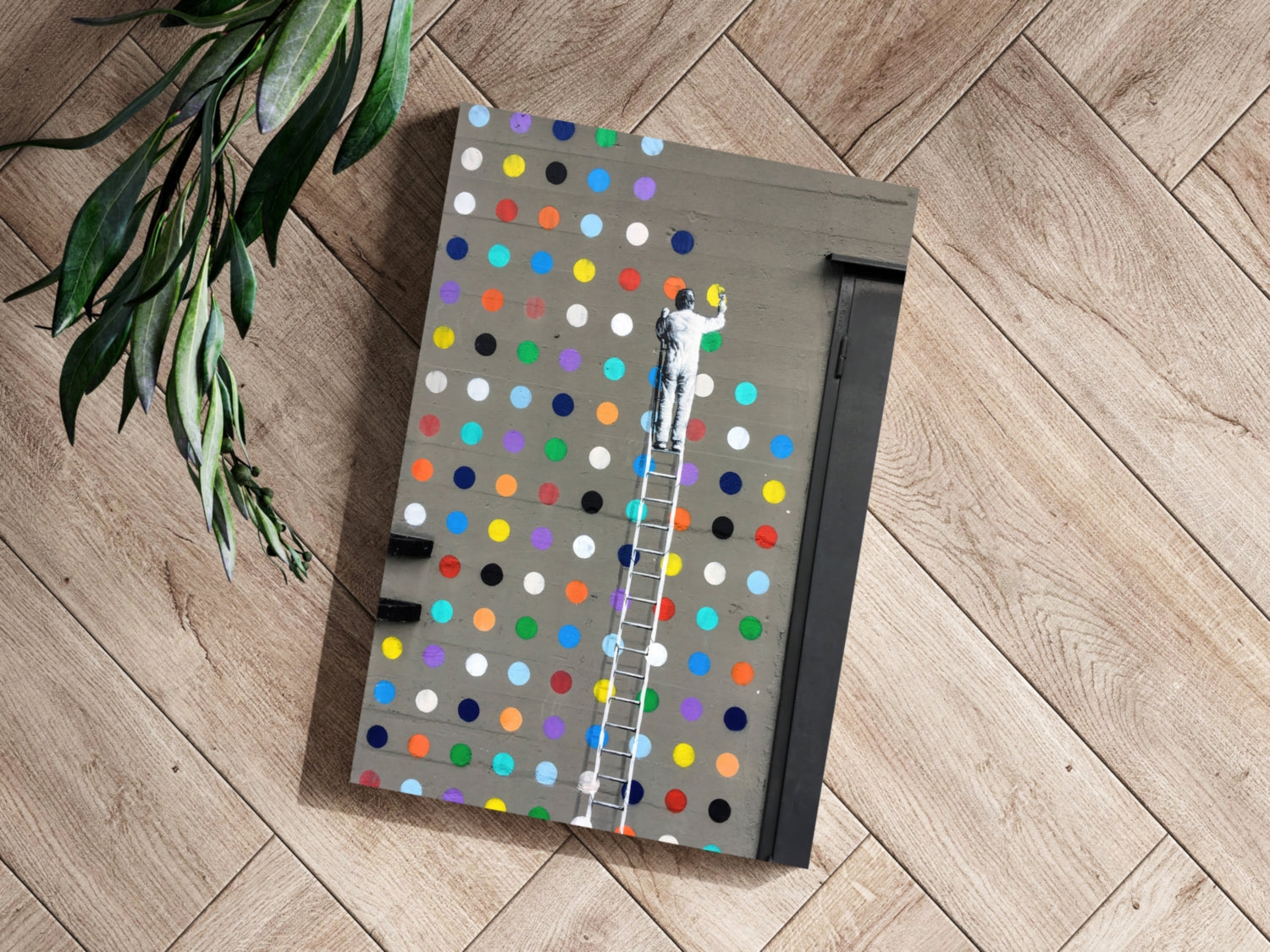 Banksy Dots Aluminum Print