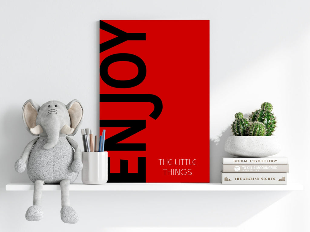 Enjoy The Little Things Aluminum Print