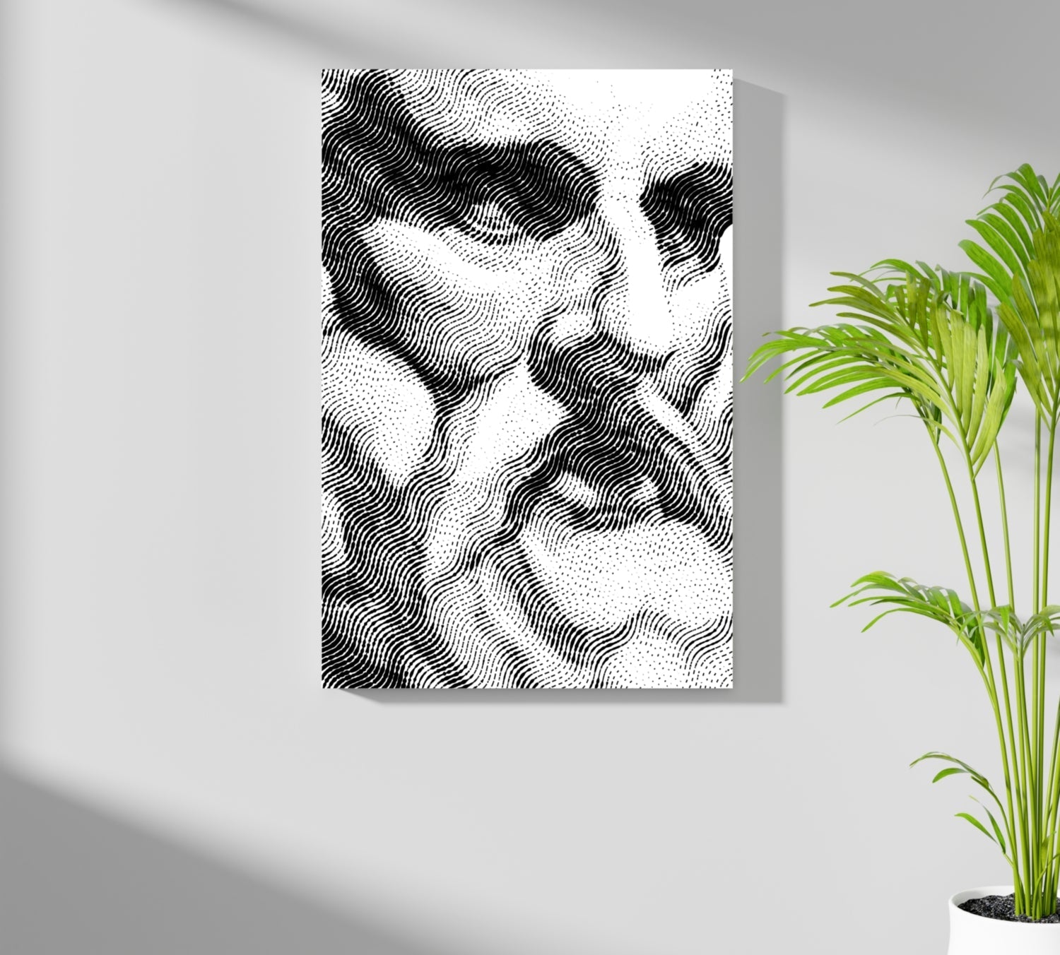 Statue Head Contemporary Aluminum Print