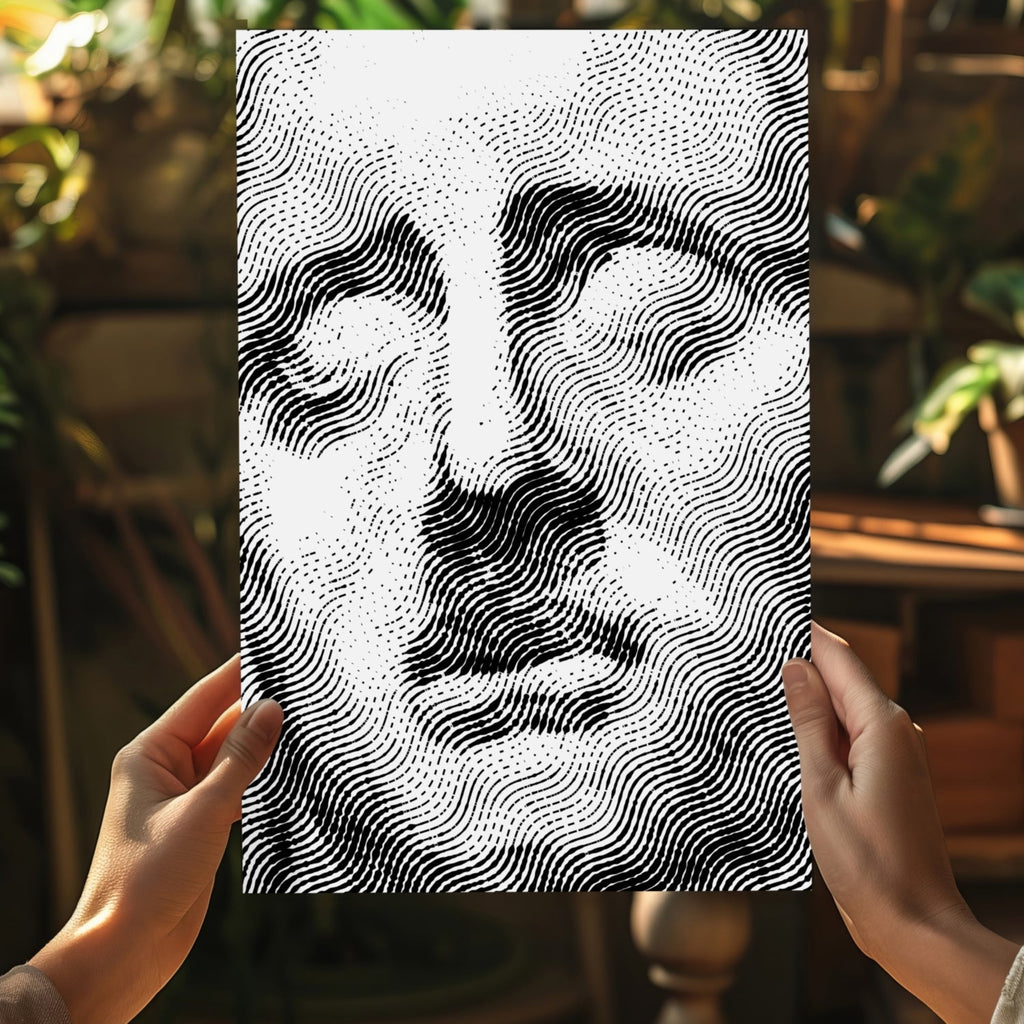 Statue Head Contemporary Aluminum Print