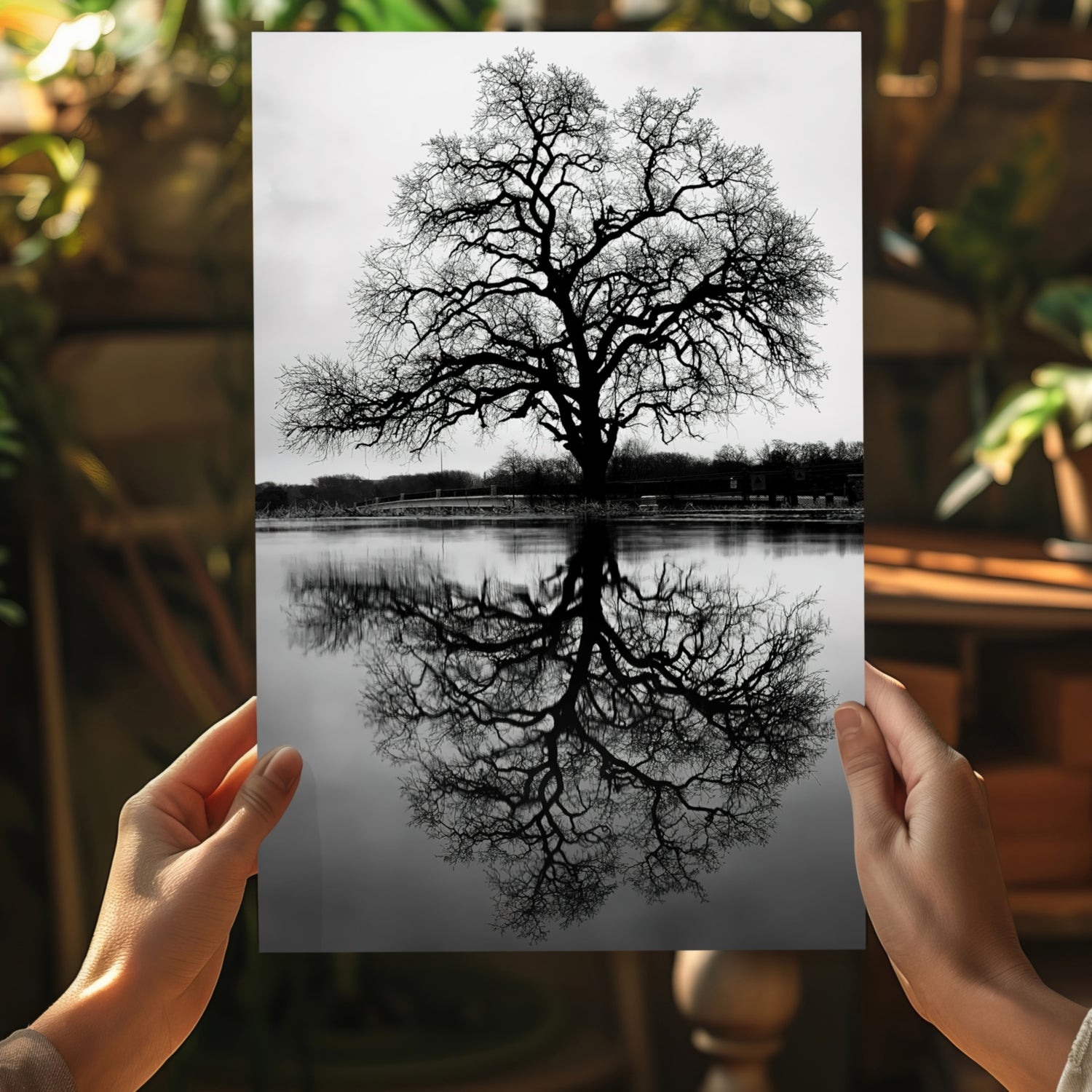 Alone Tree Aluminum Print