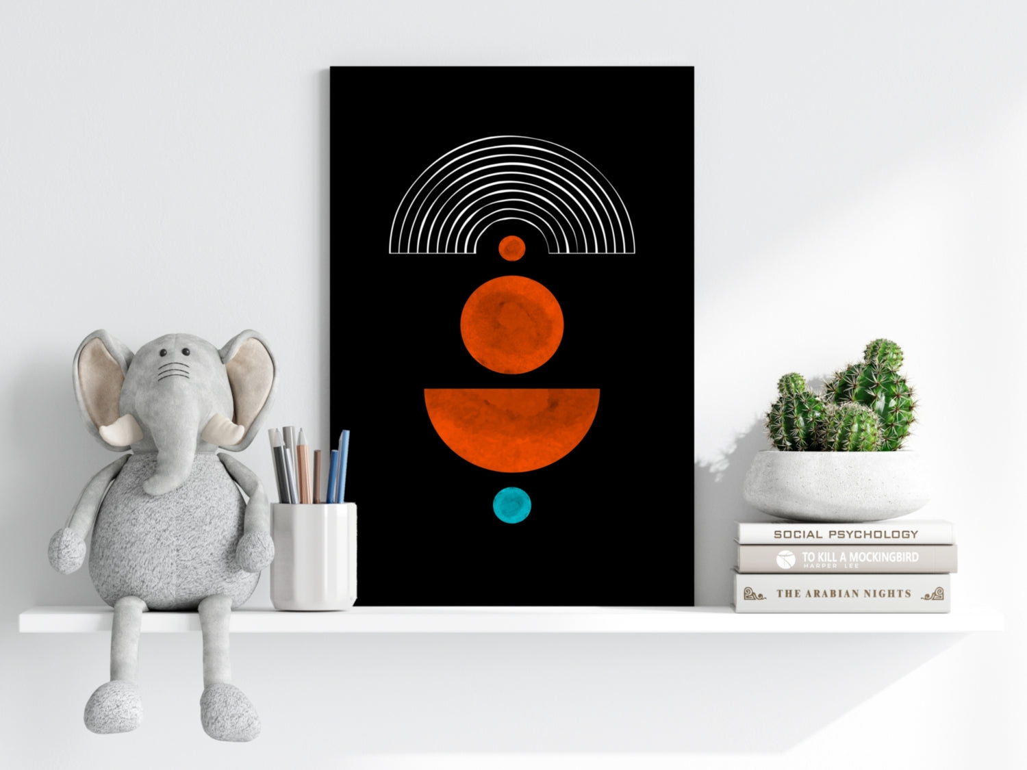 Line Art V1 Aluminum Print