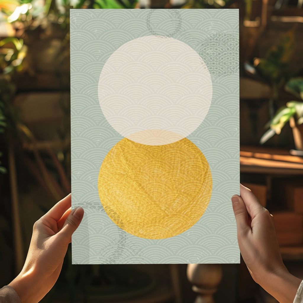 Abstract Art Dots V1 Aluminum Print