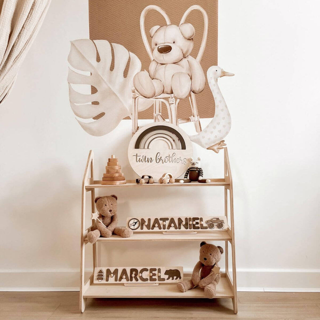 Wood Montessori Shelf