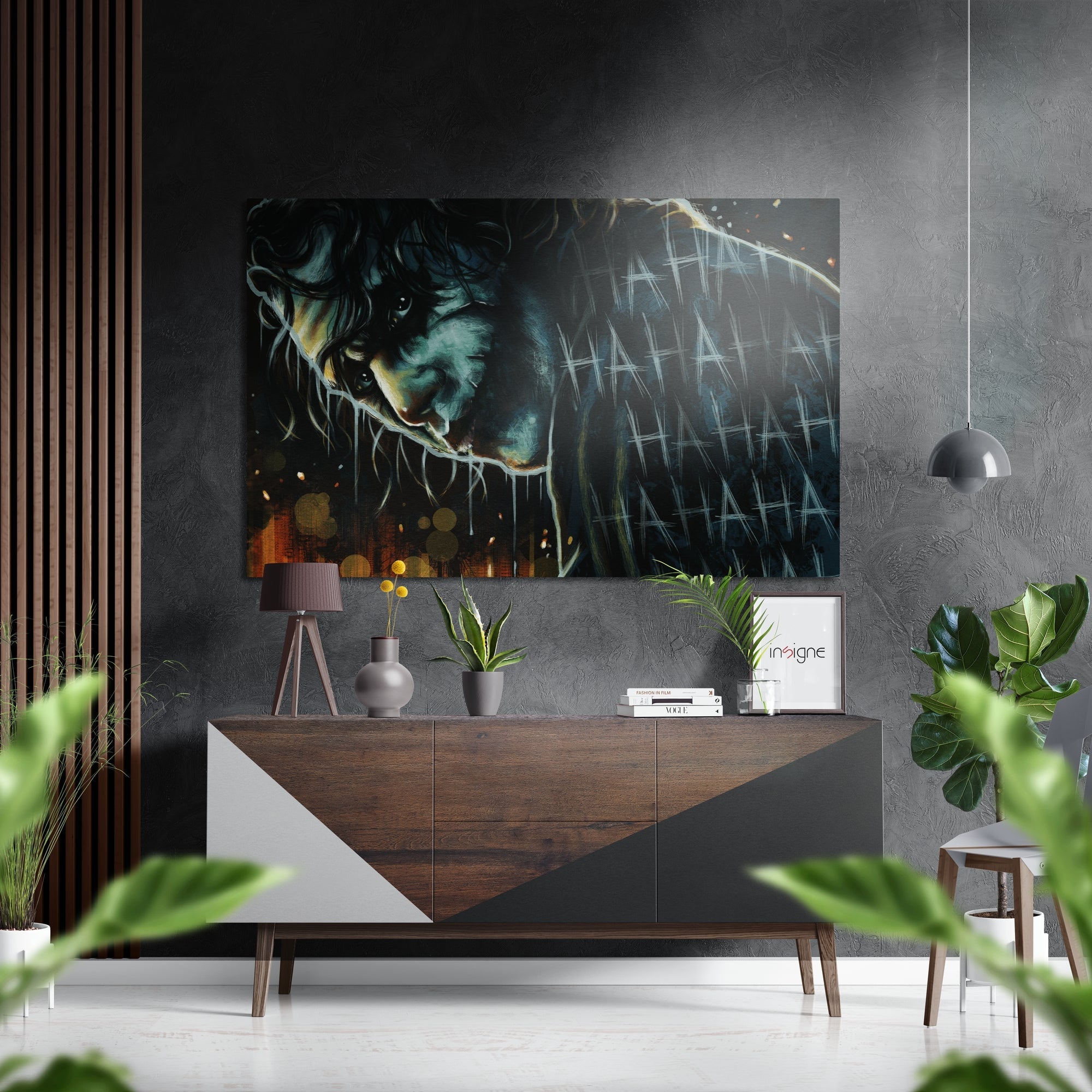Joker Brushed Aluminium Dibond Wall Art