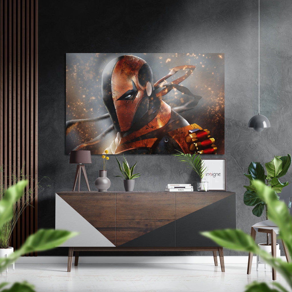 Deathstroke Brushed Aluminium Dibond Wall Art