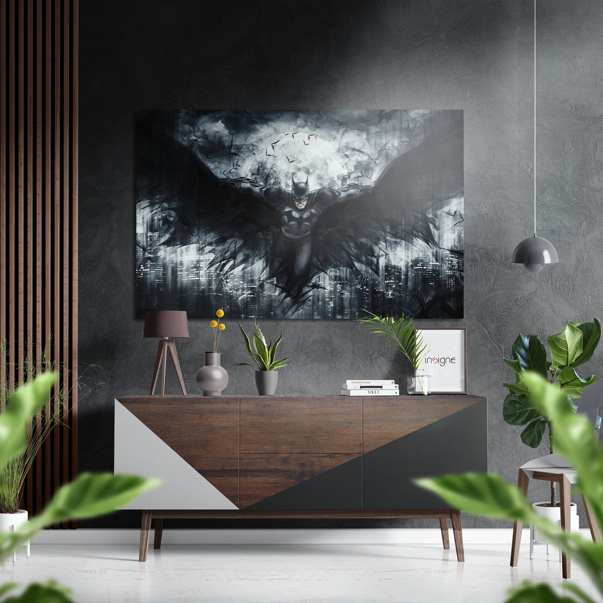 Batman Brushed Aluminium Dibond Wall Art