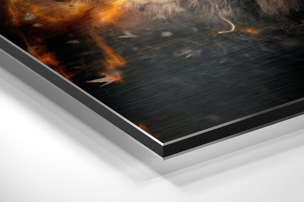 Tiger Brushed Aluminium Dibond Wall Art