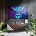 Lion Brushed Aluminium Dibond Wall Art