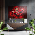 Ronaldo Brushed Aluminium Dibond Wall Art