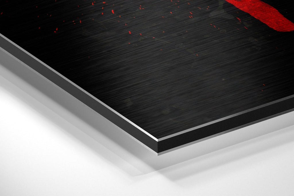 No Pain, No Gain Brushed Aluminium Dibond Wall Art