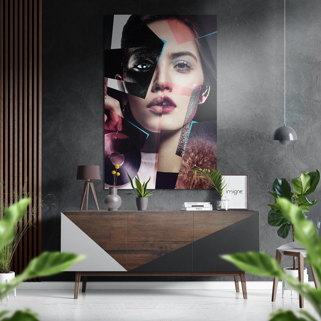 Patchwork Face Brushed Aluminium Dibond Wall Art
