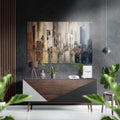 City Silhouette Brushed Aluminium Dibond Wall Art
