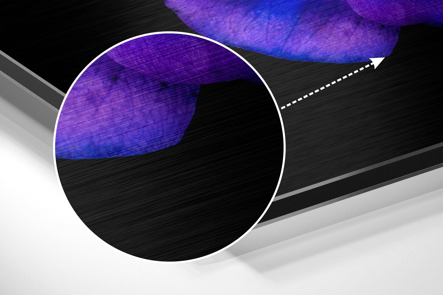 Flowers Brushed Aluminium Dibond Wall Art