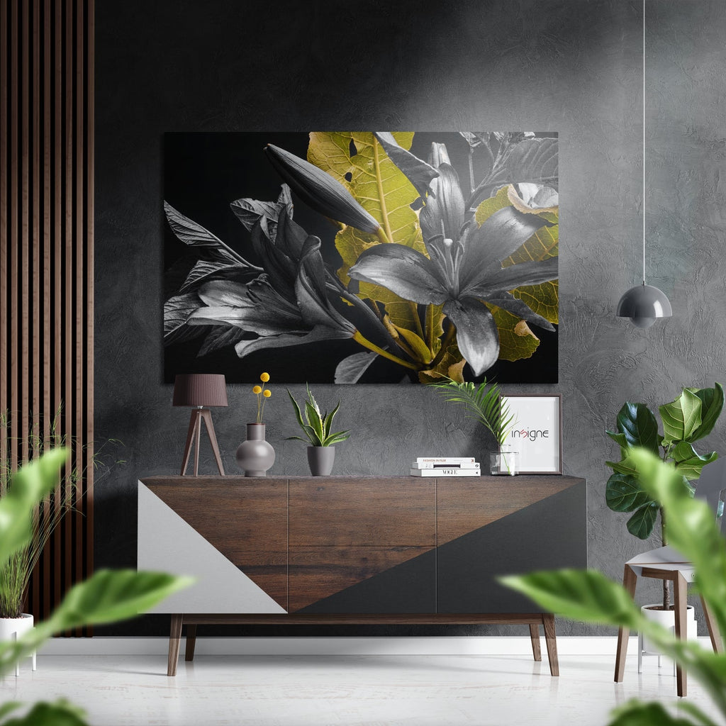 Lillium Brushed Aluminium Dibond Wall Art