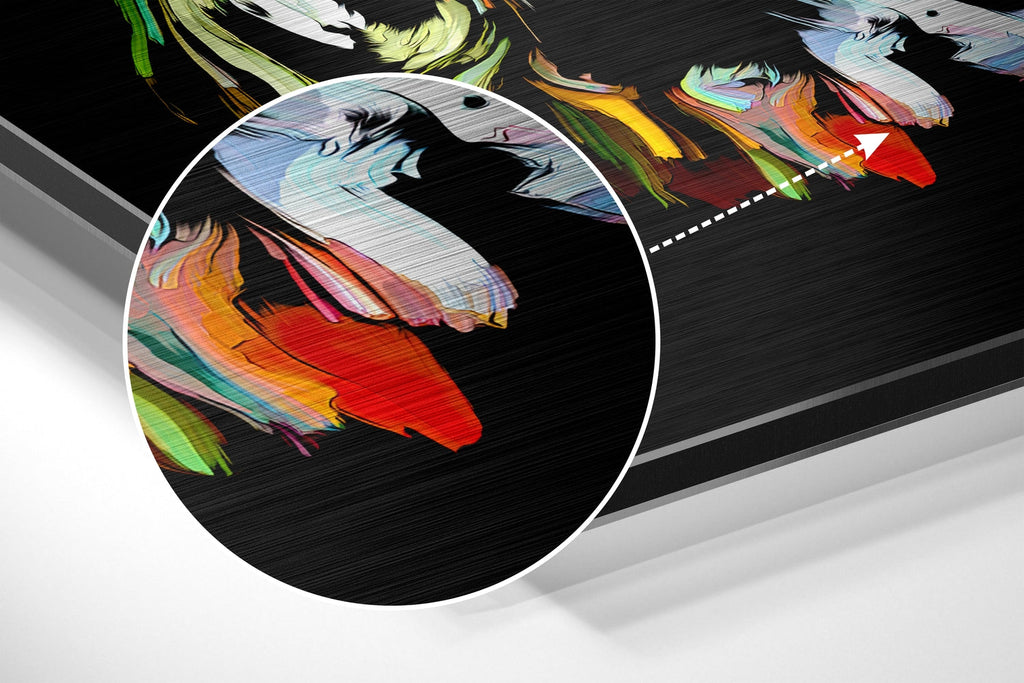 Colorful Feelings Brushed Aluminium Dibond Wall Art