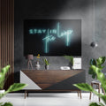 Stay in the Loop Brushed Aluminium Dibond Wall Art