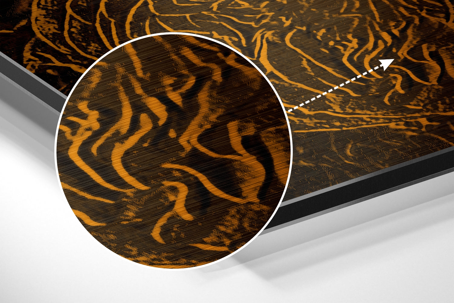 Abstract Roses Brushed Aluminium Dibond Wall Art