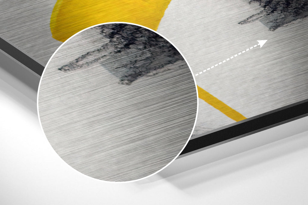 Sssh Brushed Aluminium Dibond Wall Art