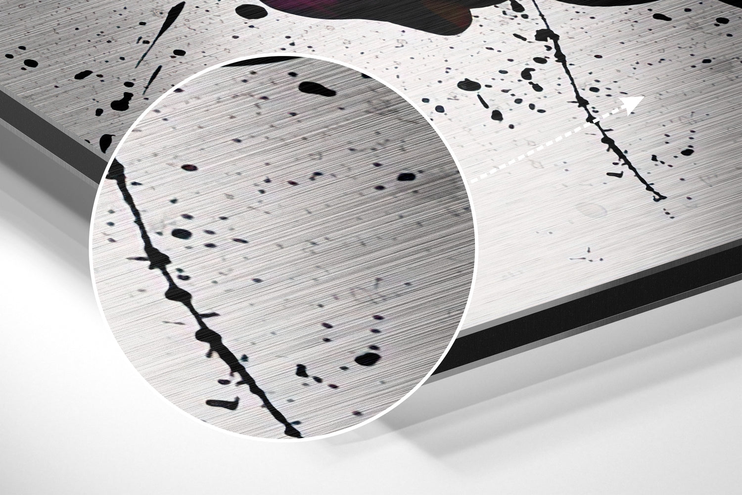 Free Love Brushed Aluminium Dibond Wall Art