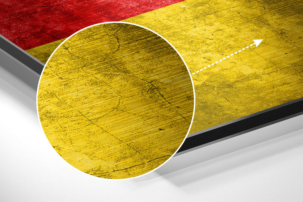 Flag of Germany Brushed Aluminium Dibond Wall Art