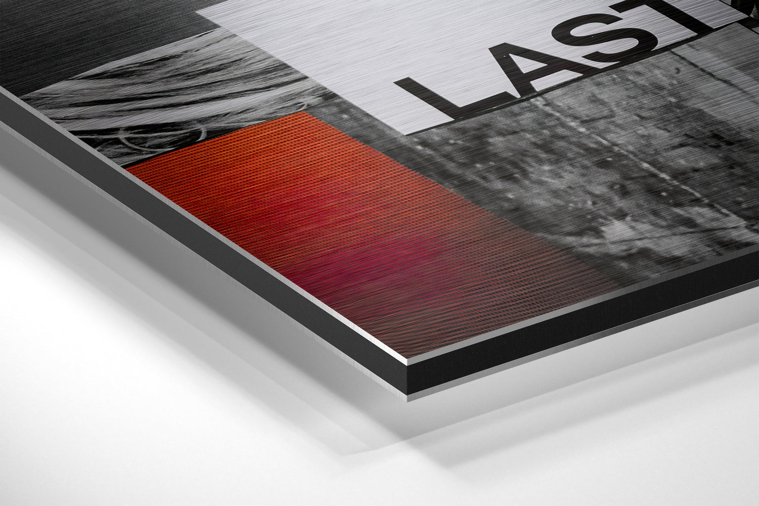Patchwork Brushed Aluminium Dibond Wall Art