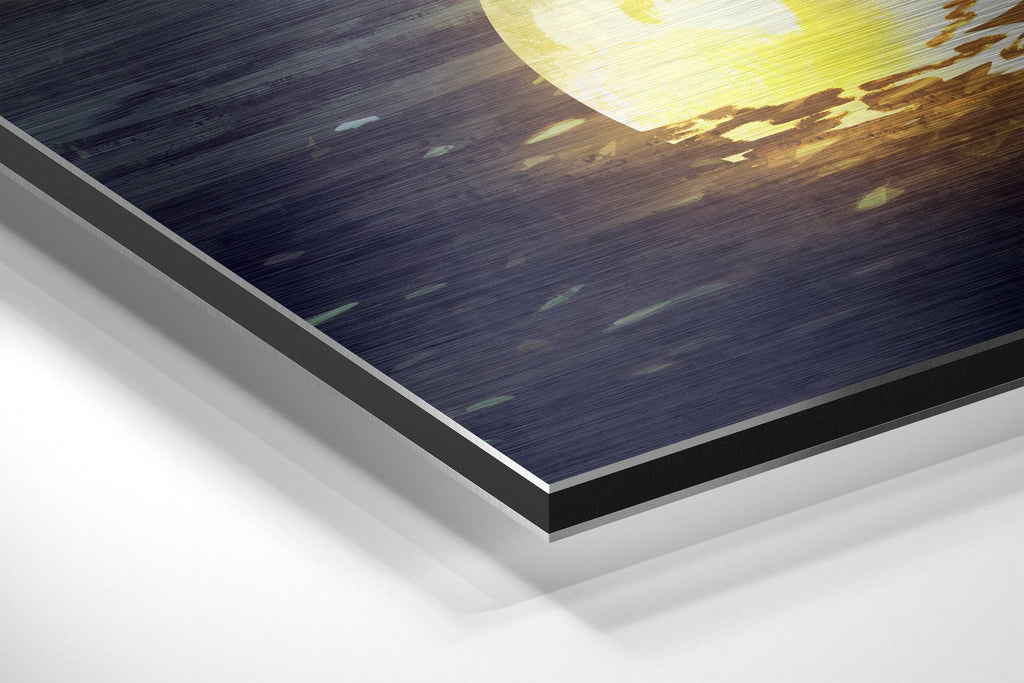 Moon Collector Brushed Aluminium Dibond Wall Art
