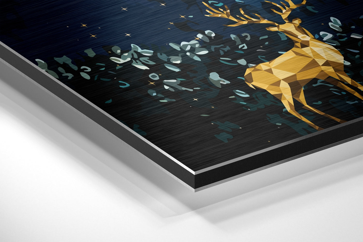 Deers of Dreams Brushed Aluminium Dibond Wall Art