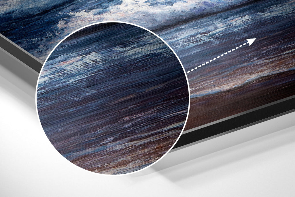 Waves Brushed Aluminium Dibond Wall Art