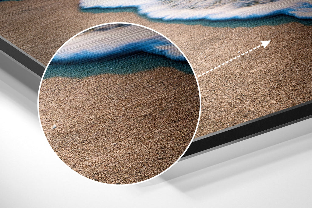 Sunset at the Beach Brushed Aluminium Dibond Wall Art