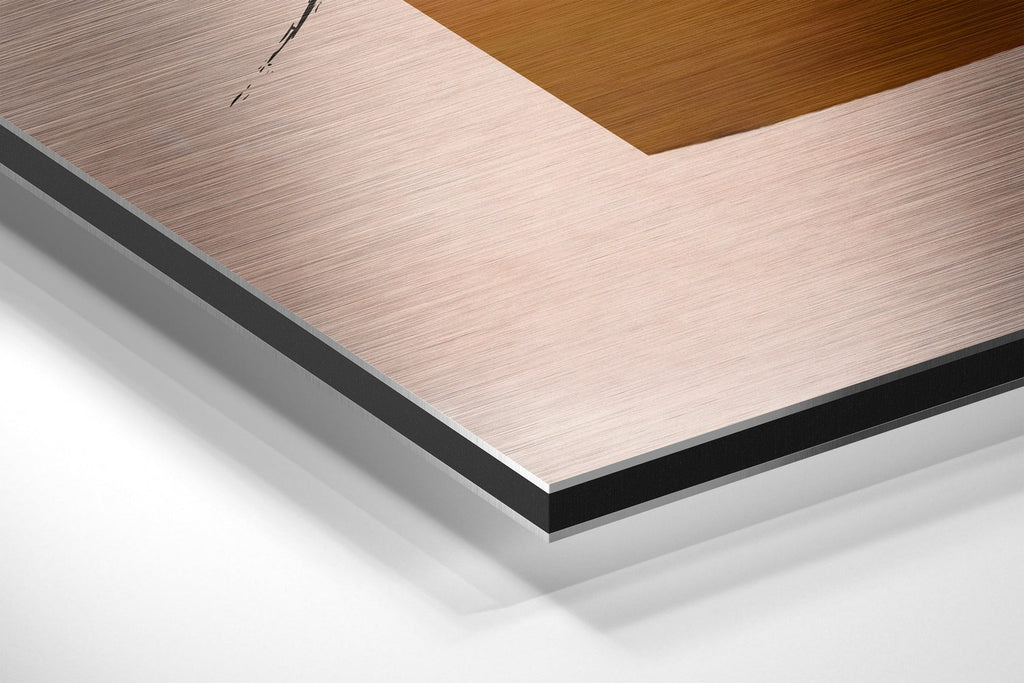 Shapes Brushed Aluminium Dibond Wall Art