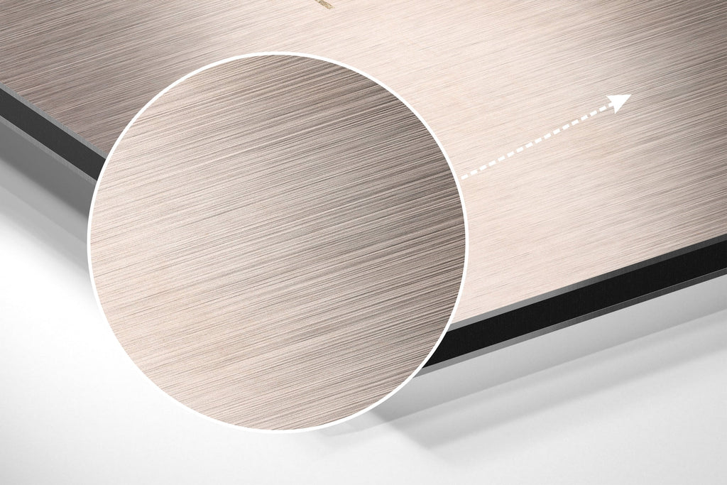 Shapes Brushed Aluminium Dibond Wall Art
