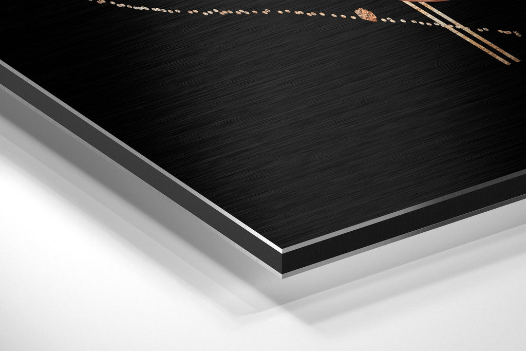 Shapes Brushed Aluminium Dibond Wall Art