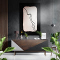 Lines Brushed Aluminium Dibond Wall Art