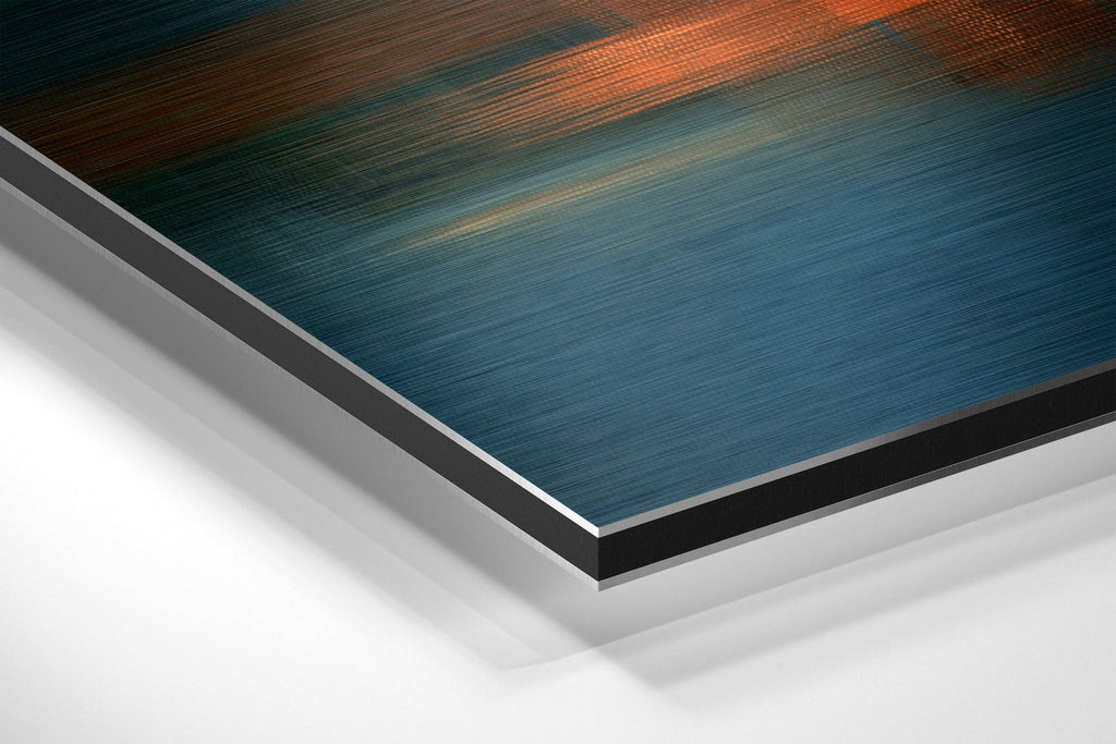 Abstract Silhouette Brushed Aluminium Dibond Wall Art