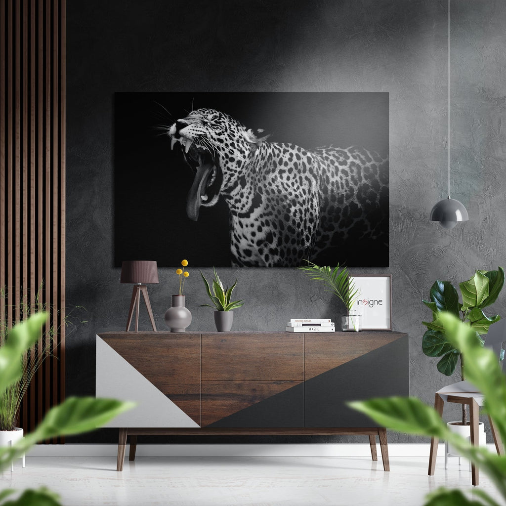 Leopard Brushed Aluminium Dibond Wall Art