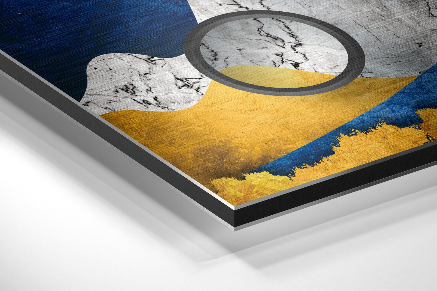 Wave Mountains Brushed Aluminium Dibond Wall Art