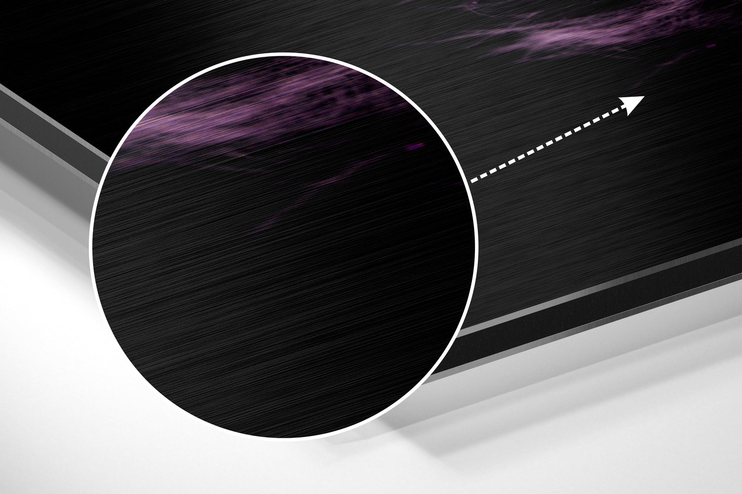Feather Brushed Aluminium Dibond Wall Art