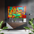 Picasso Style Brushed Aluminium Dibond Wall Art