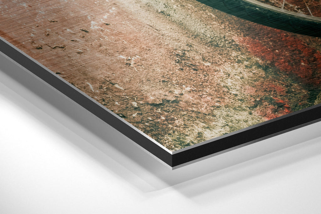 Retro Bcycle  Brushed Aluminium Dibond Wall Art