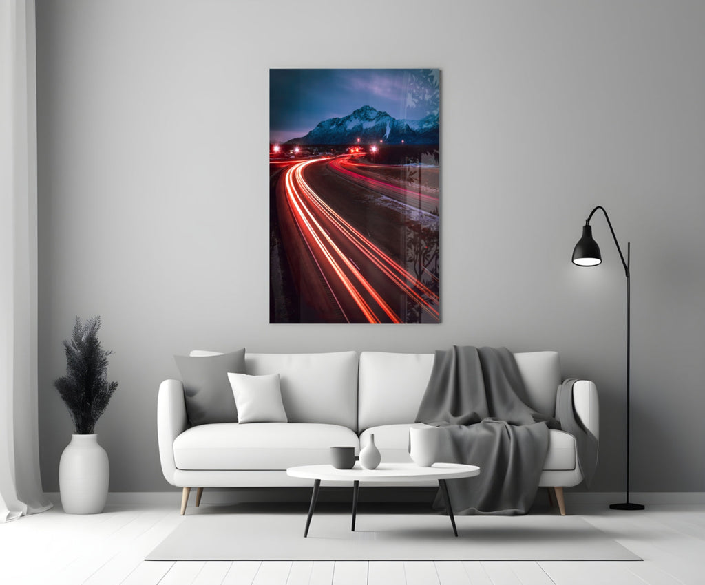 Road Glass Wall Art