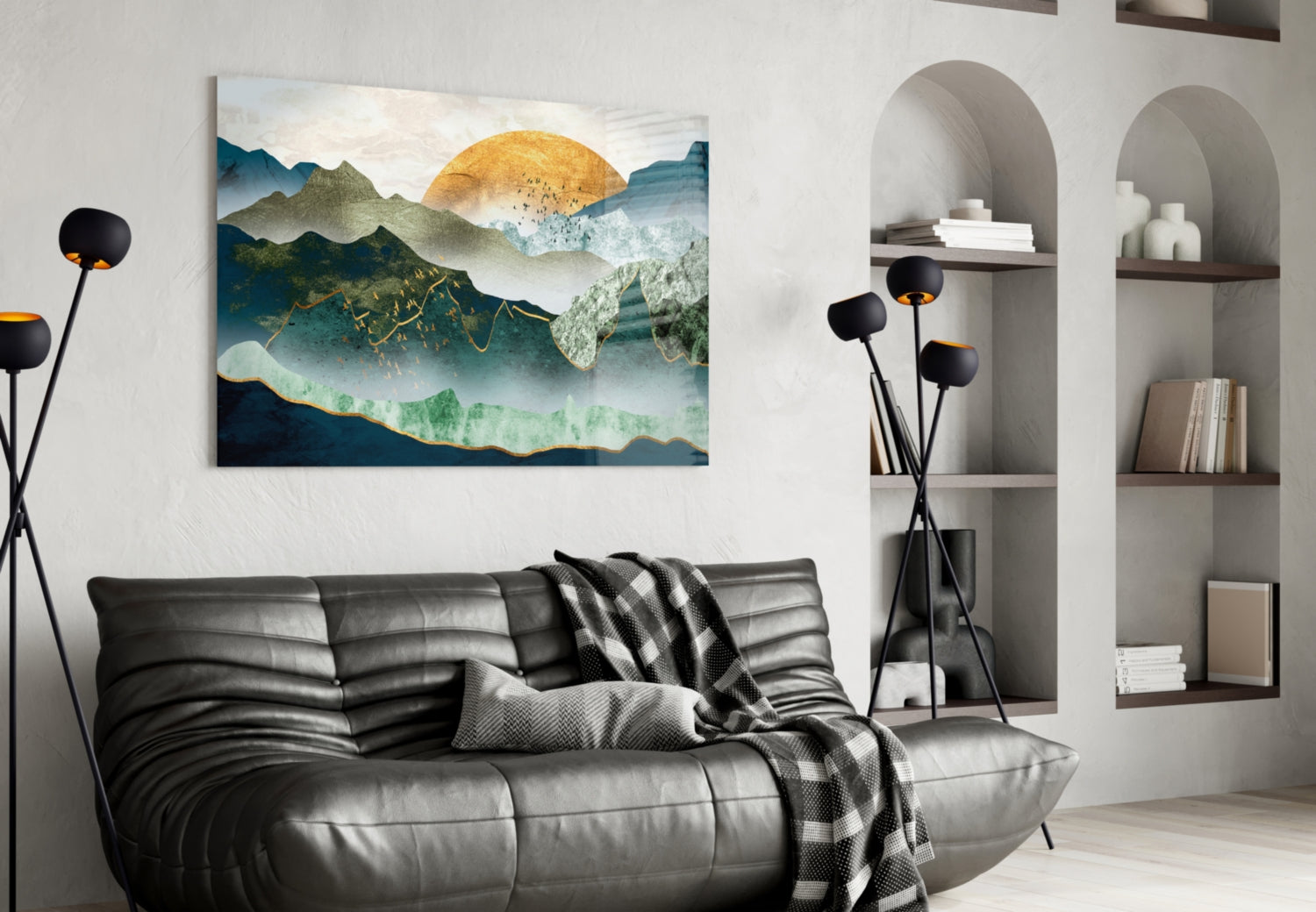 Sunrise Glass Wall Art