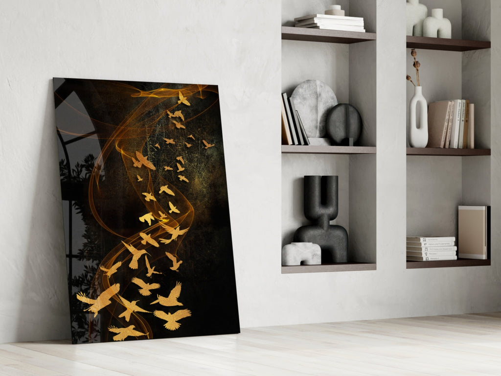 Birds Glass Wall Art